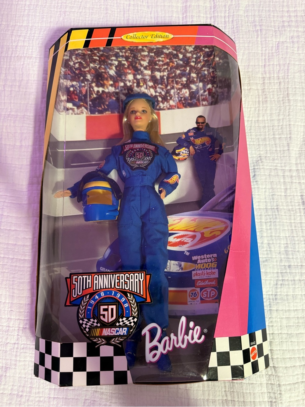 Barbie 50th Anniversary Nascar Doll Collector Edition 1998 NRFB Vintage Mattel